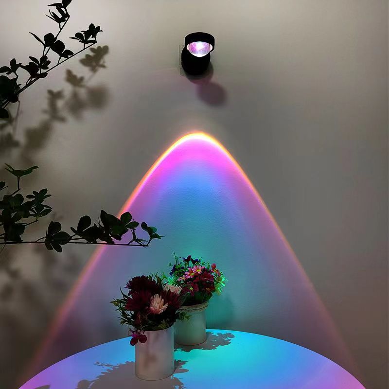 Rechargeable Sunset Wall Lamp — Cordless Ambient Mood Light