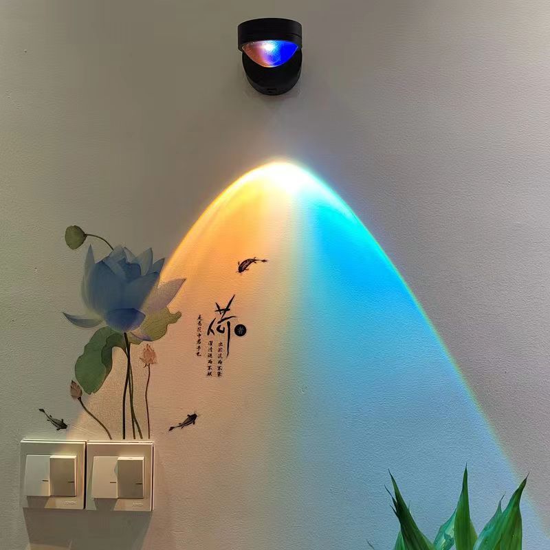 Rechargeable Sunset Wall Lamp — Cordless Ambient Mood Light