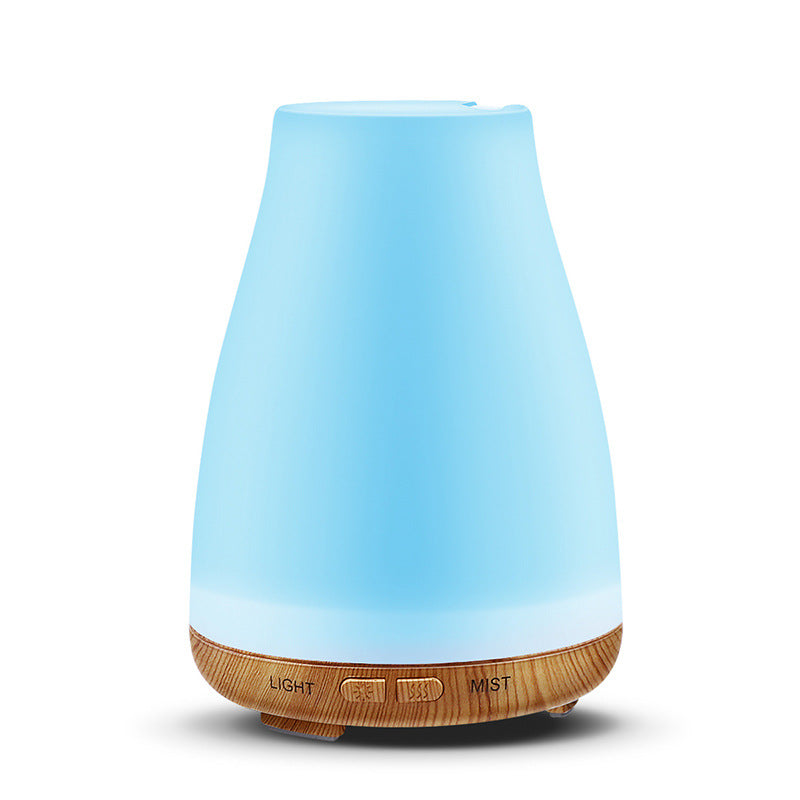 Wood Grain Aroma Diffuser — Humidifier & Night Light