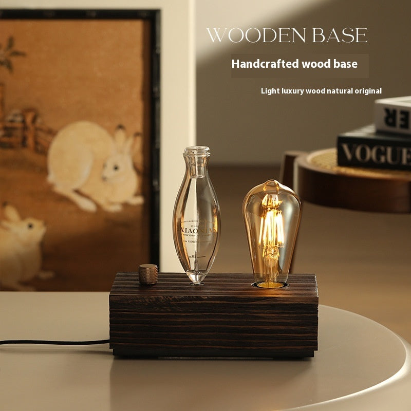 Retro Wood Cold Fragrance Diffuser — Flameless Scent Instrument