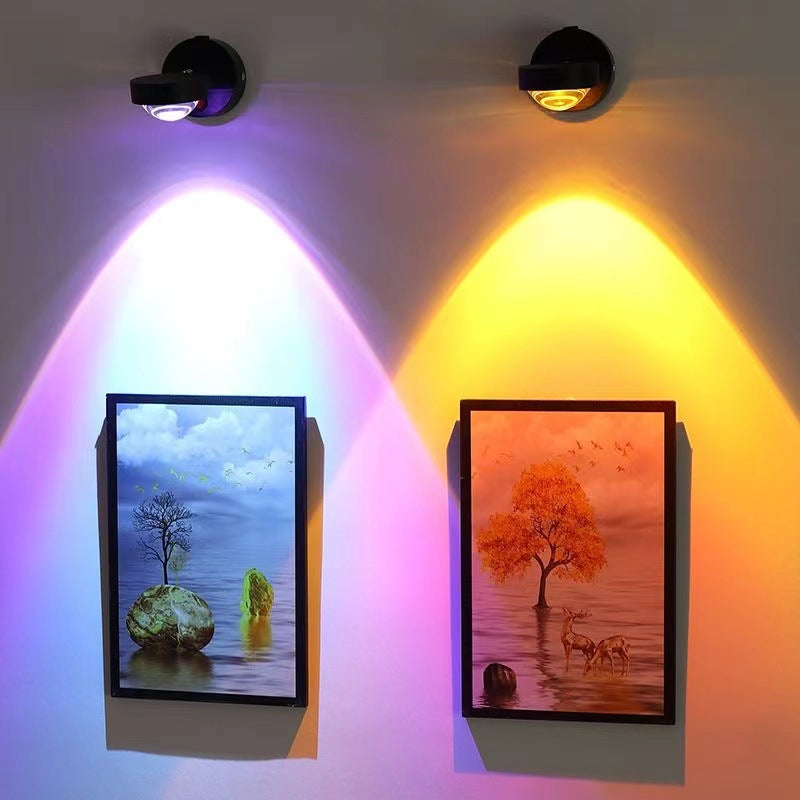 Rechargeable Sunset Wall Lamp — Cordless Ambient Mood Light
